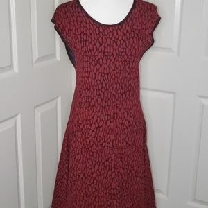 Black & red sweater dress